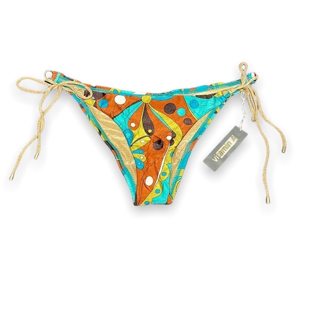 VITAMIN A tie side swim bottoms in women’s size 6/S - Picture 1 of 10